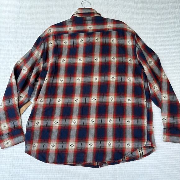 Vans Men Elmbrook Long Sleeve Button Up Flannel Native American Woven Design - Picture 12 of 12